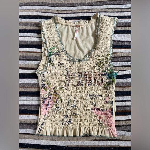 New Free People✨T-Shirt St Bart’s Rare - Picture 2 of 5